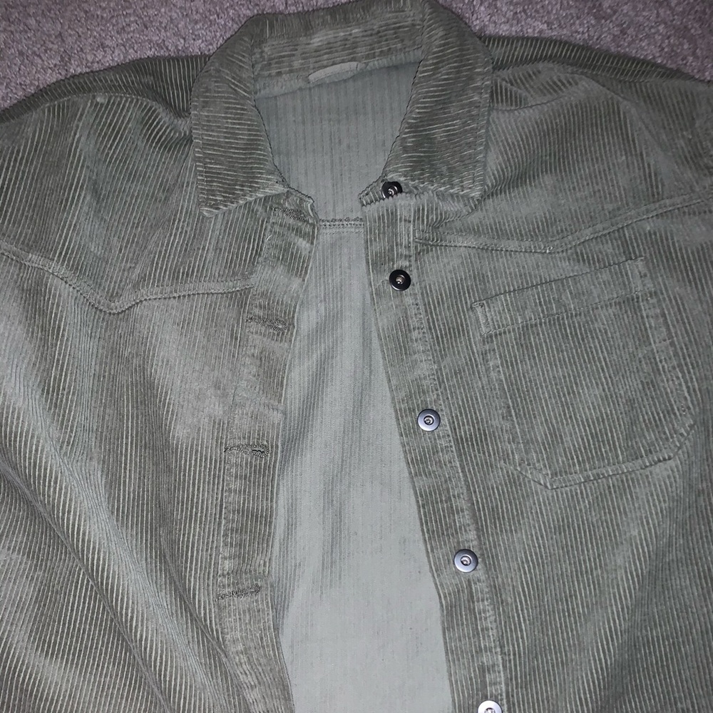 Green corduroy jacket